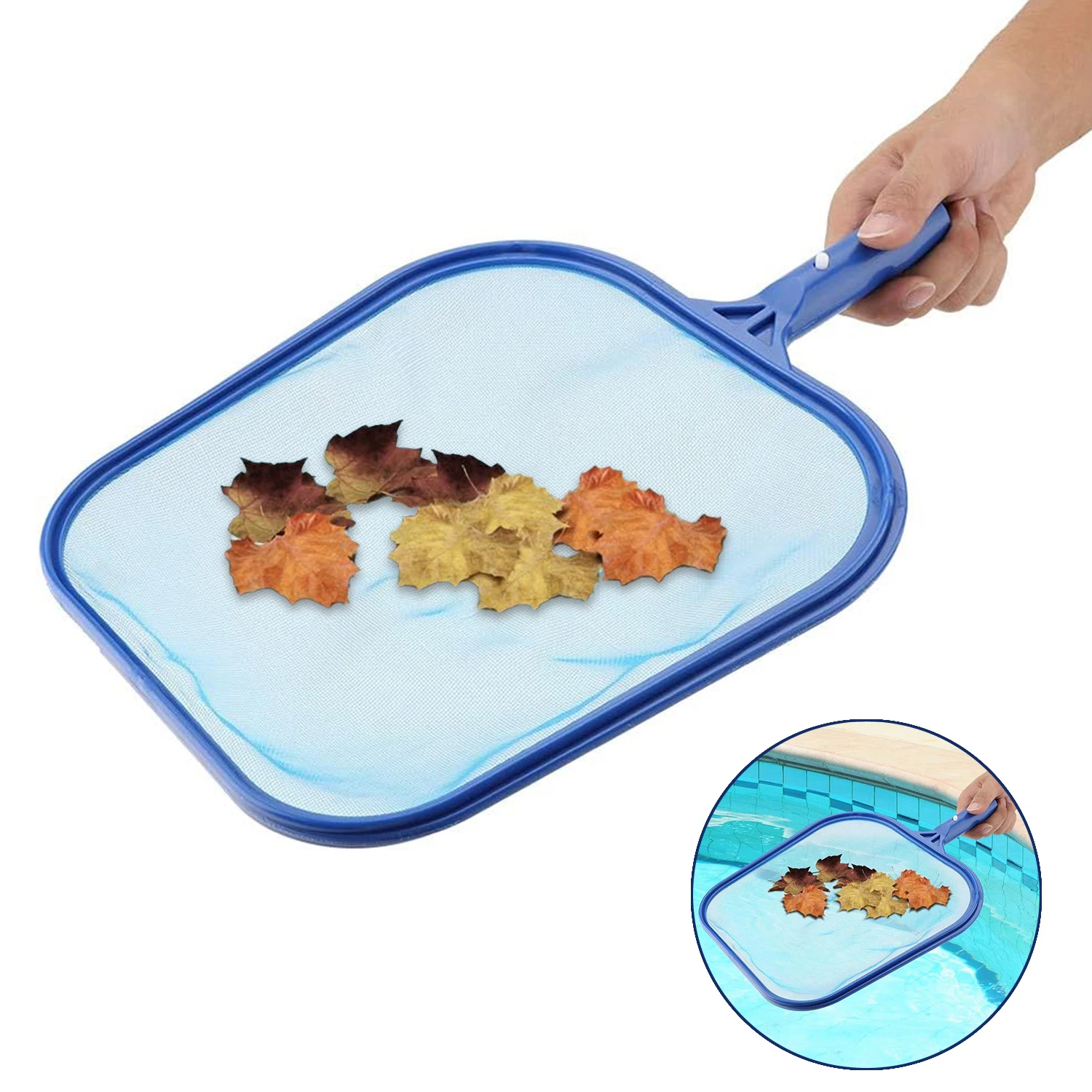 Rastrillo de hojas profesional, bolsa profunda, redes de limpieza de piscina, Spa, espumadera de basura, red de piscina, accesorios de red de limpieza de piscina