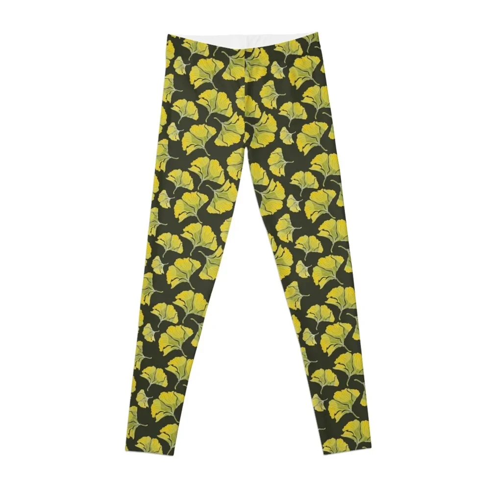 Ginkgo leaves Leggings Women sportwear sport pants Womens Leggings