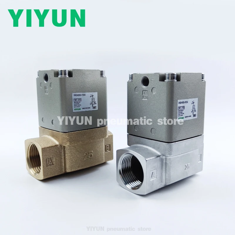 

2-ходовой клапан для пара, парового клапана, VND400S-F25A, VND400D-F25A, VND400DS-F25A, пневматическийYIYUN, серии VDC400S, D, DS