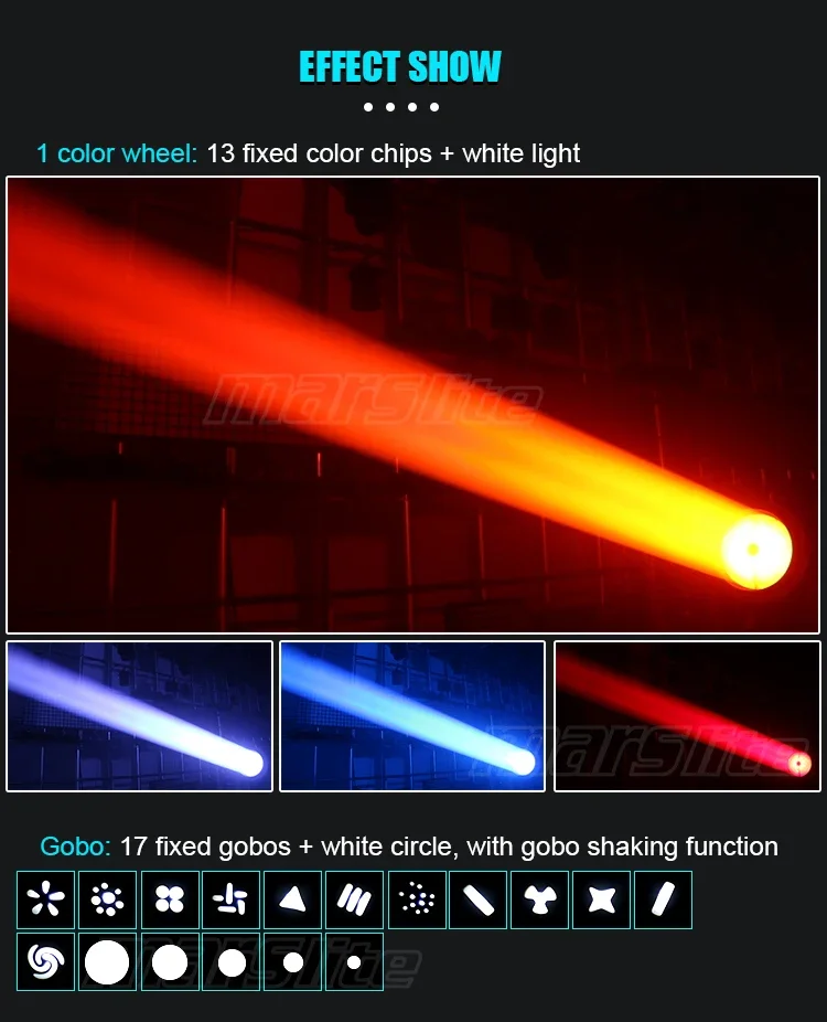 1PCS IP66 Rotating Outdoor Sky Beam Search Light 480W Waterproof Dj Event Concert Moving Head Stage Light