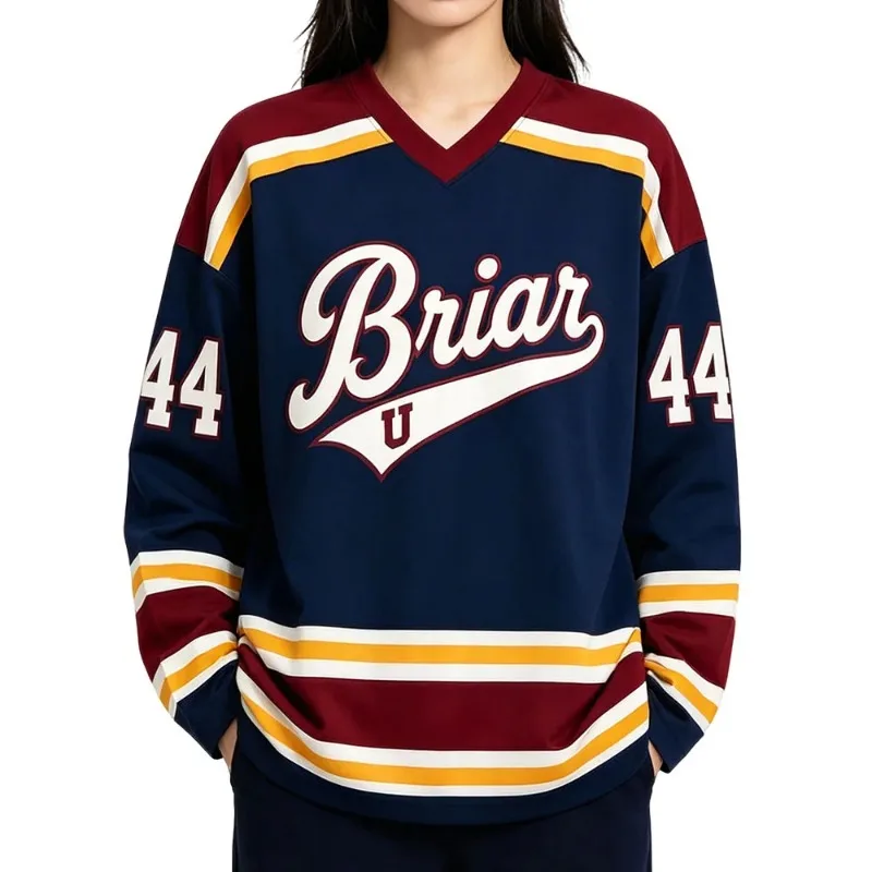 Hot Bestseller TV Off Campus Inspired Briar University Cos Hockey Jersey Graham 44 Unisex Streetwear Men Women Casual Sports Tee