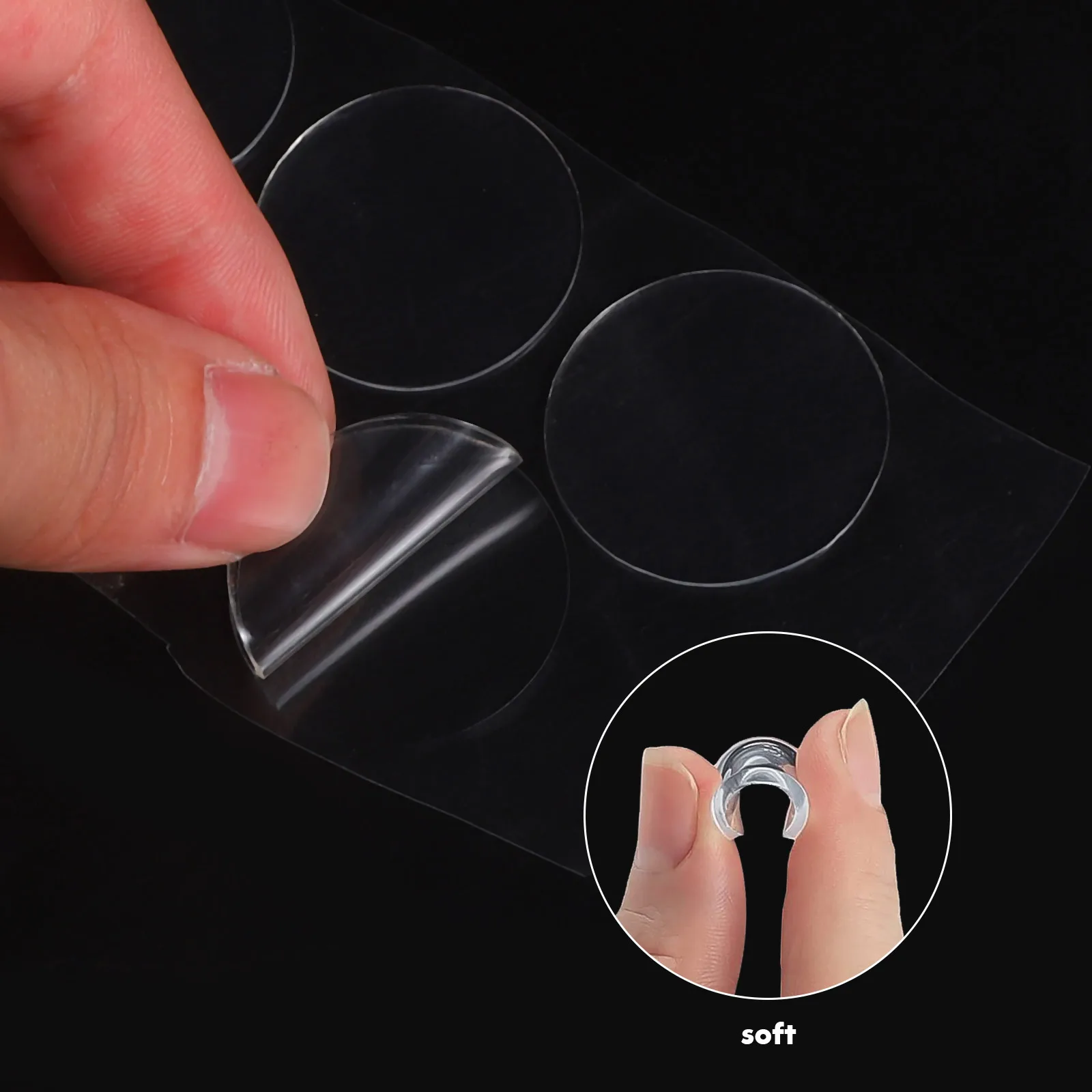 

80 Pcs Anti-slip Gasket Clear Bumpers Pads Glass Table Corner Guards for Furniture Protector