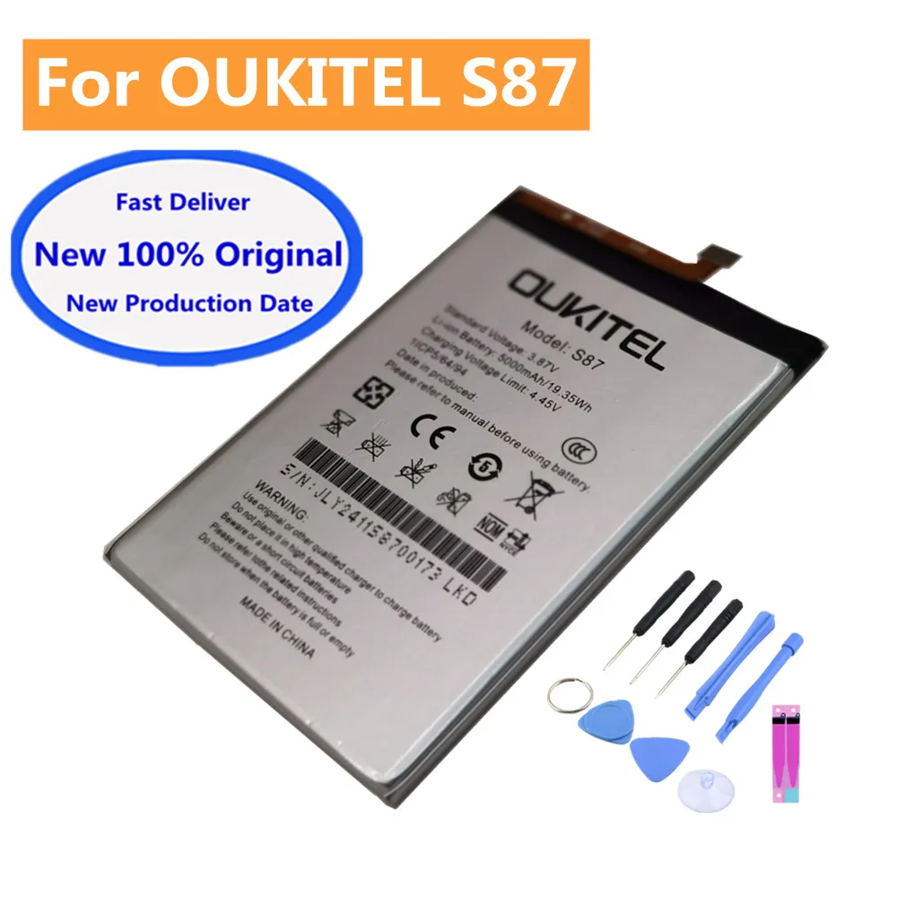 

New Original Battery For Oukitel C25 S87 5000mAh Large Capacity Mobile Phone Batteries