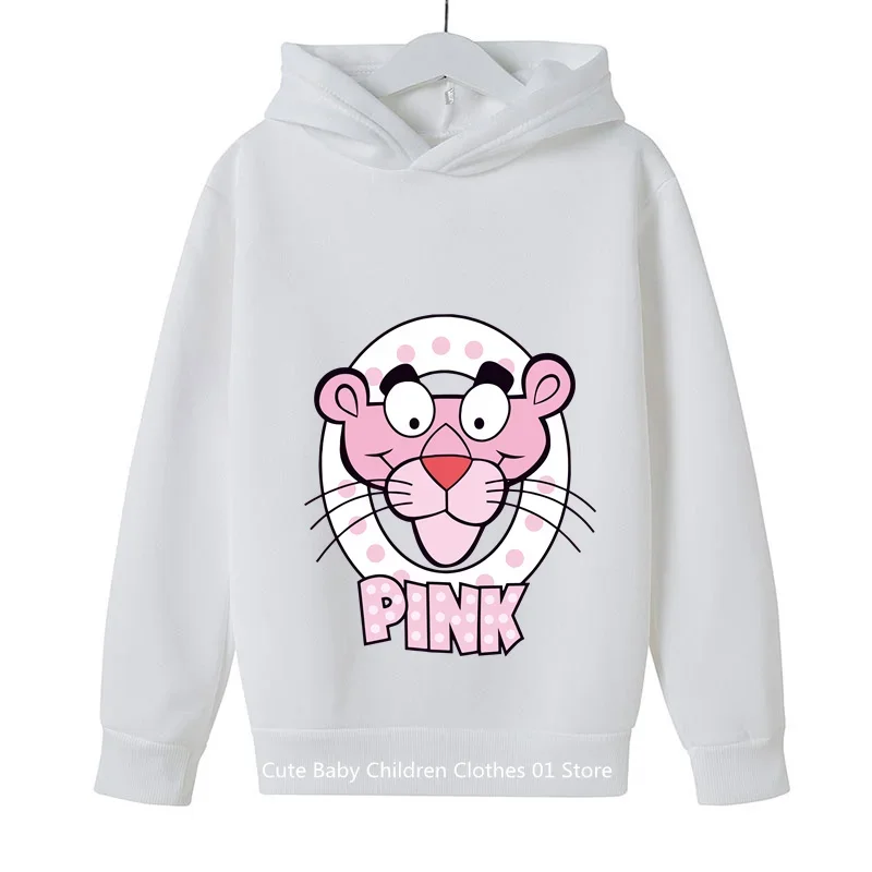 Pink Panther Hoodie Kids Clothes Boys Girls Clothing Baby Sweatshirts Pink Panther Sweater Pullovers Tops Hoodies Sportwear