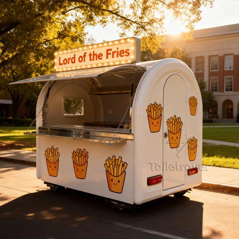 

Mobile Street Customizable Food Trailers Fully Equipped Pizza Tacos Barbecue Popcorn French Fries Mini Bus Food Truck