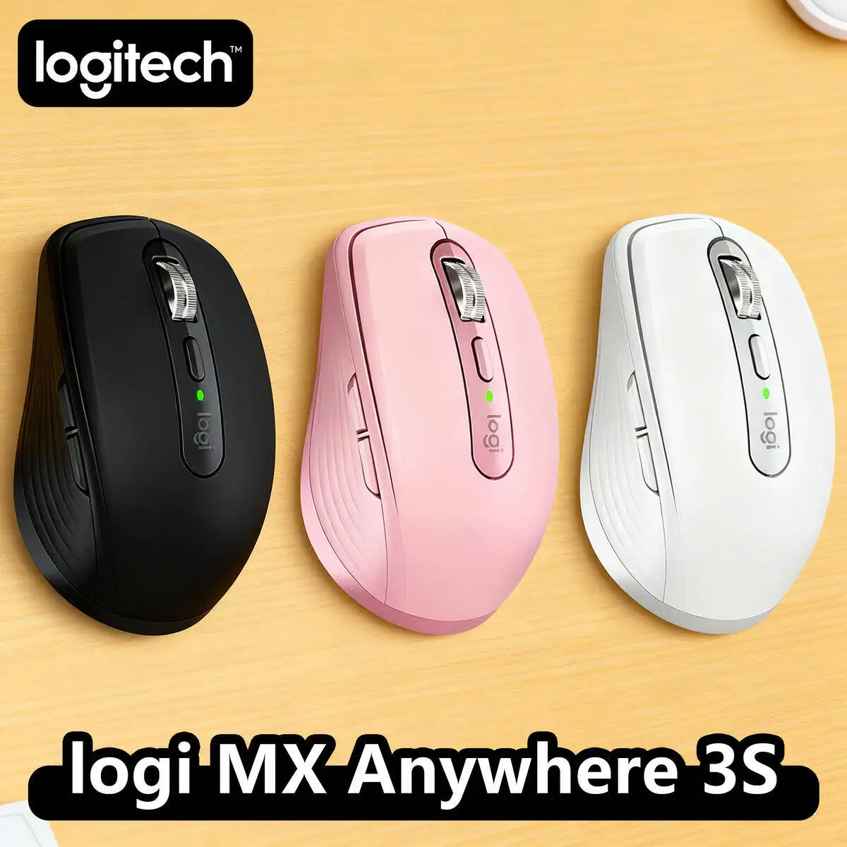 

Logitech MX Anywhere 3S Mouse, Wireless, 8000 DPI Darkfield, MagSpeed Wheel, Logitech Flow, USB-C, Laptop Logitech Mouse
