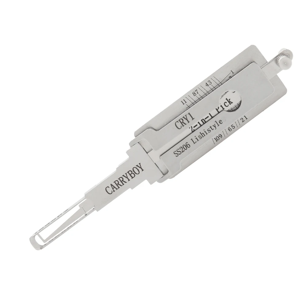 

CRY1 (SS206) LISHI 2in1 Tool for Thailand CARRYBOY Car Door Lock Cylinder Professional Locksmith Supplies Repair Tools