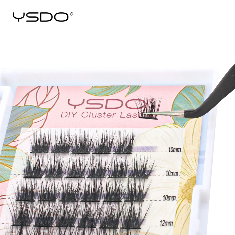 YSDO pestañas individuales 60/100 mechones Maquiagem pestañas Rusia volumen pestañas naturales pestañas postizas 3D visón falso Cils herramienta de maquillaje