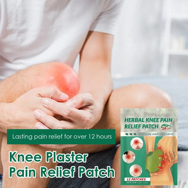 Parches de alivio para rodilla y rodilla, Kit de parches calientes para aliviar la incomodidad, cuidado corporal a base de hierbas naturales, yeso para espalda, tensión muscular