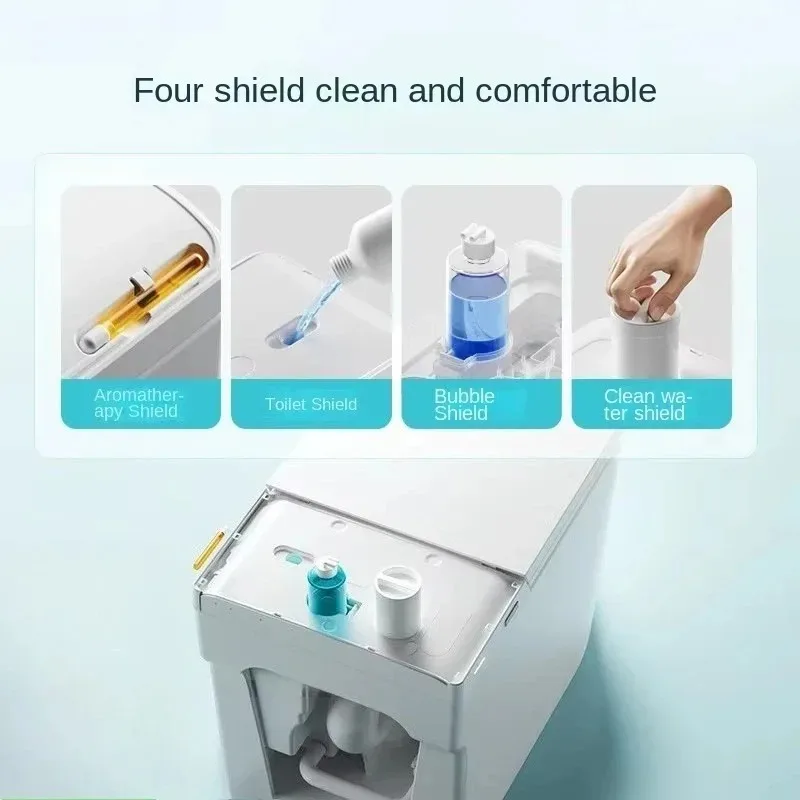 Smart Toilet Full-automatic Horse Small Apartment Light Electric Foam Shield Washing Butt Wall-mounted Remote Control Drying Hip