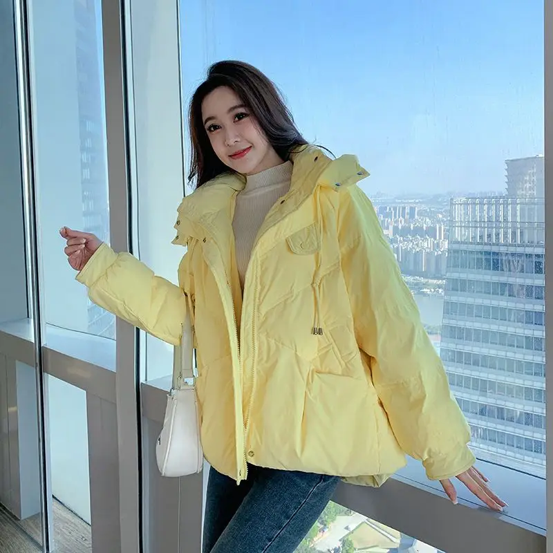 Down Jacket Women Coat Autumn Female Spring Jackets for Warm Quilted Outerwear Ladies and Light  Ultralight Hooded G917