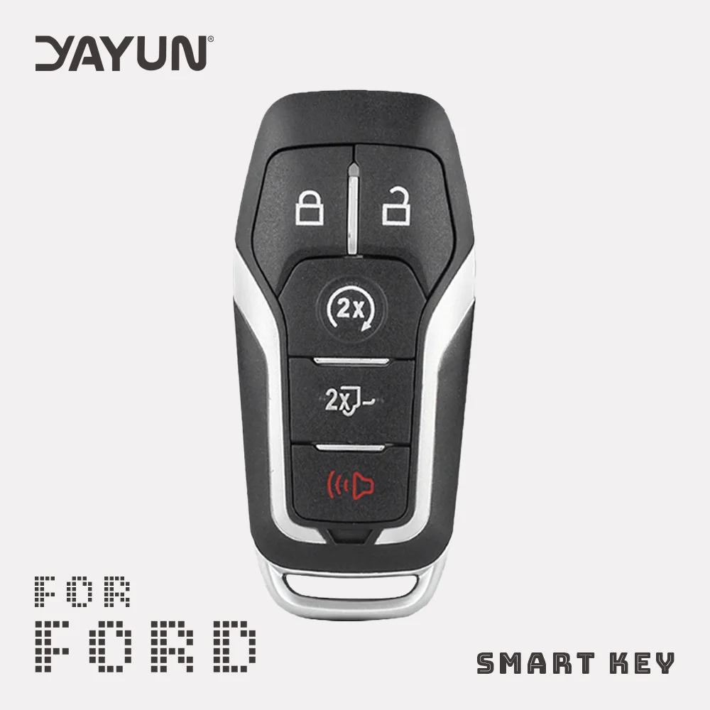 

YAYUN Smart Remote Key Fob Case 3/5 Button ForFord Edge Explorer Fusion 2015-2017 M3N-A2C31243300 Car Fob Shell Uncut Blade