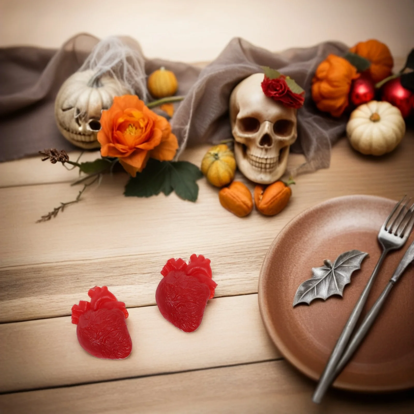 6 Stuks Realistische Hart Rekwisieten Halloween Lastig Prop voor Spooky Decoraties Lichaamsdelen Simulatie Indoor Feestartikelen Haunted