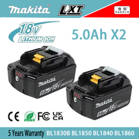 New original 18V 6.0Ah Makita battery, replaced with Makita electric tool BL1860 BL1850B BL1850 BL1840 BL1830 rechargeable batt