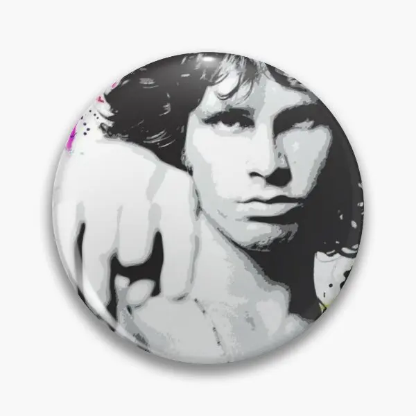 Jim Morrison Art The Doors Theameric  Soft Button Pin Cartoon Gift Cute Lover Jewelry Badge Decor Creative Funny Clothes