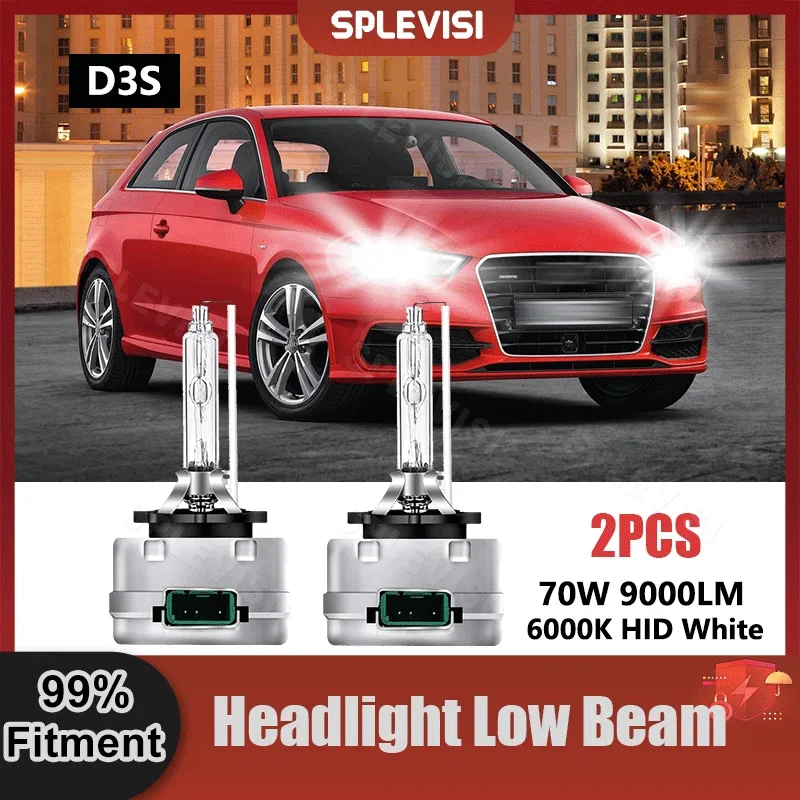 

Plug And Play D3S Headlight HID Xenon Light Bulbs 9V-16V 9000LM 70W For Audi A3 8P 2008 2009 2010 2011 2012 2013 Car Xenon Lamp