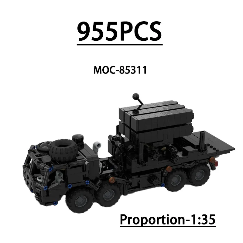 

MOC-85311 Building Block Armored Military Truck 1:35 Model Figure 955 Pieces Children's Birthday Christmas and New Year Toy Gift