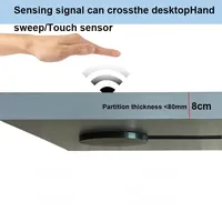 Partition Touch & Hand Wave Induction Switch - 3.7V-24V, 80MM Wood Penetration, Adjustable Light Control