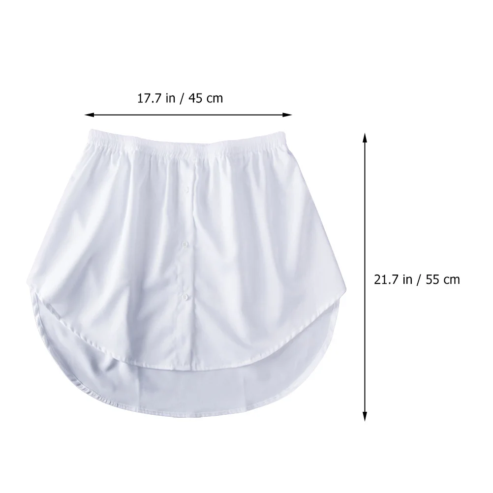 1 pçs feminino saia falsa bainha camisa artificial bainha leve confortável para camisola blusa casual diário lazer wear
