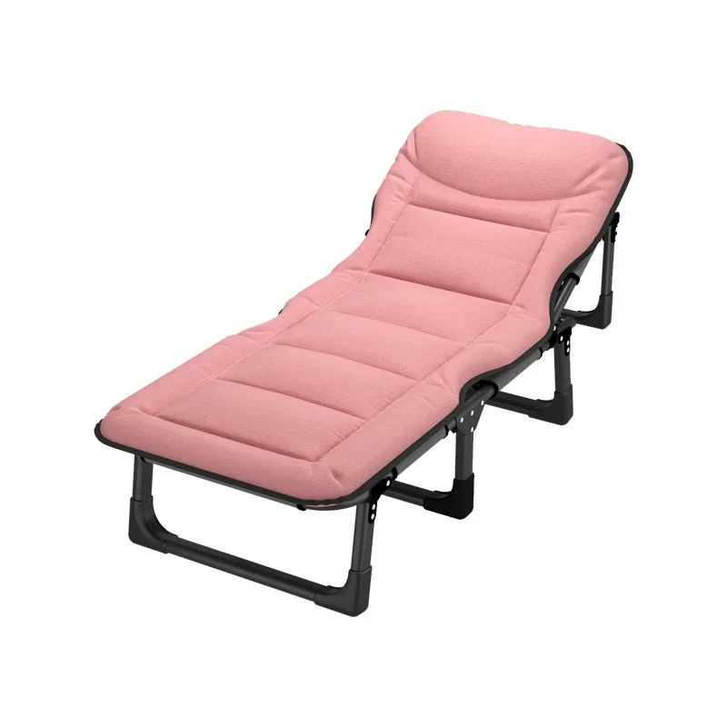 Portable Foldable Office Nap Cot, Compact Single Sleeping Bed Lightweight Recliner Chair for Home & Workstation Rest