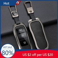 Hot Racing Grills Alloy Car Key Cover Key Case Keychain Accessories for Dongfeng Fengguang DFSK Glory 580 Fengon Ix5 Ix7 Seres 3