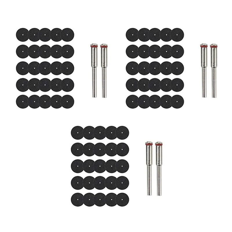 A53Q-75Pcs 32 مللي متر طحن عجلة مع مماسك للأدوات الدوارة الراتنج أسطوانة تقطيع شفرة منشار دائري صغير الروتاري قطع عجلة