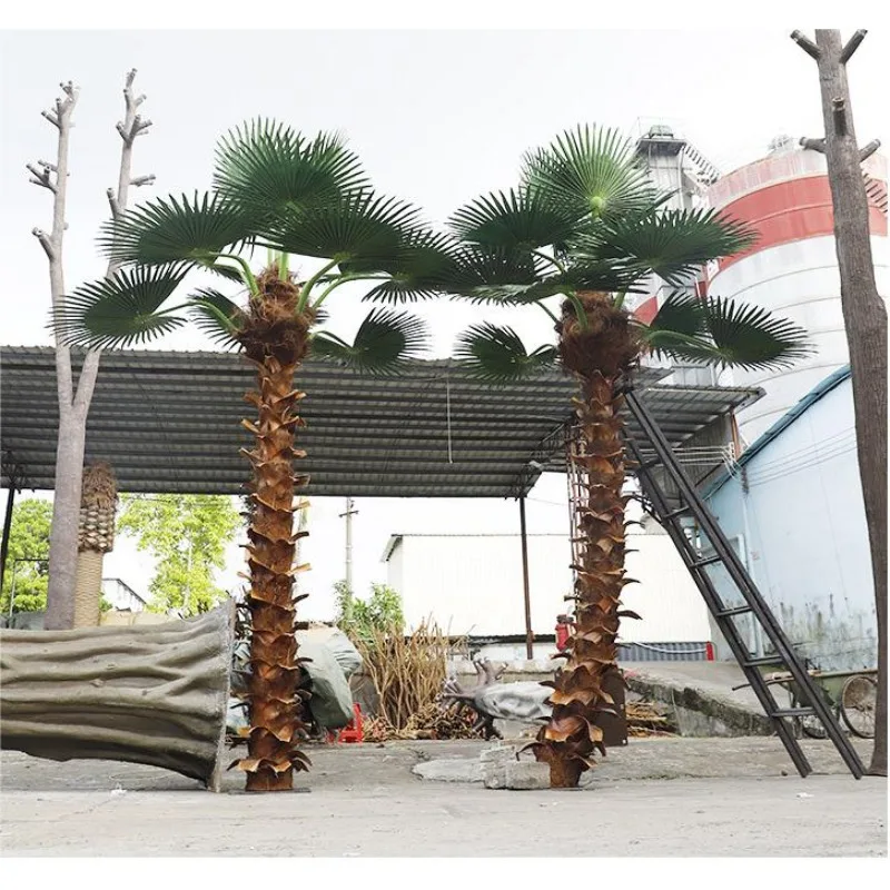 

Artificial Palm Tree Tropical Simulation Tree Decoration Wedding Hotel Use for Outdoor and Indoor Large Green Tree