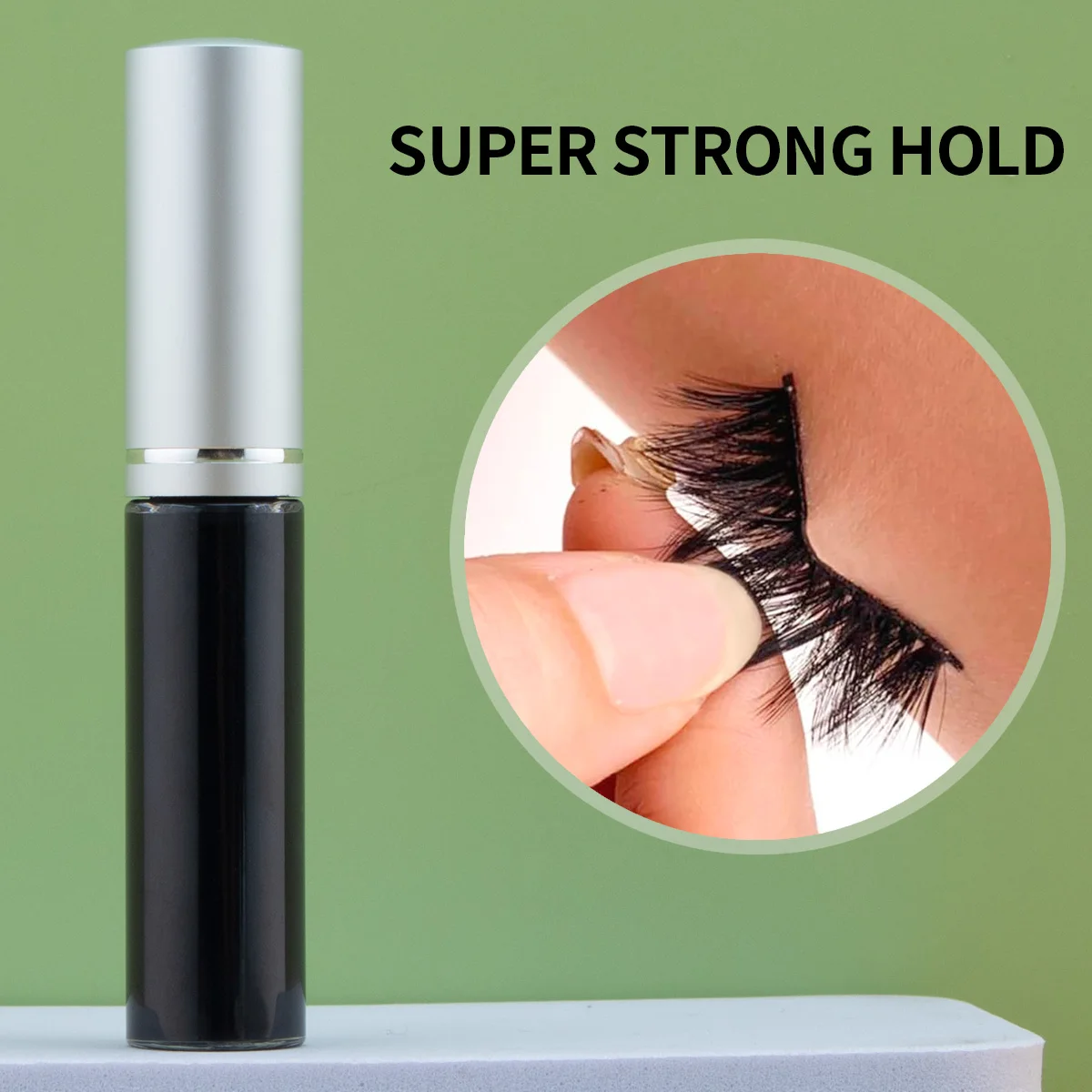 Sterke fixatie wegwerpwimperlijm - Waterdichte, sneldrogende, hypoallergene lijm voor valse wimpers, 6 ml