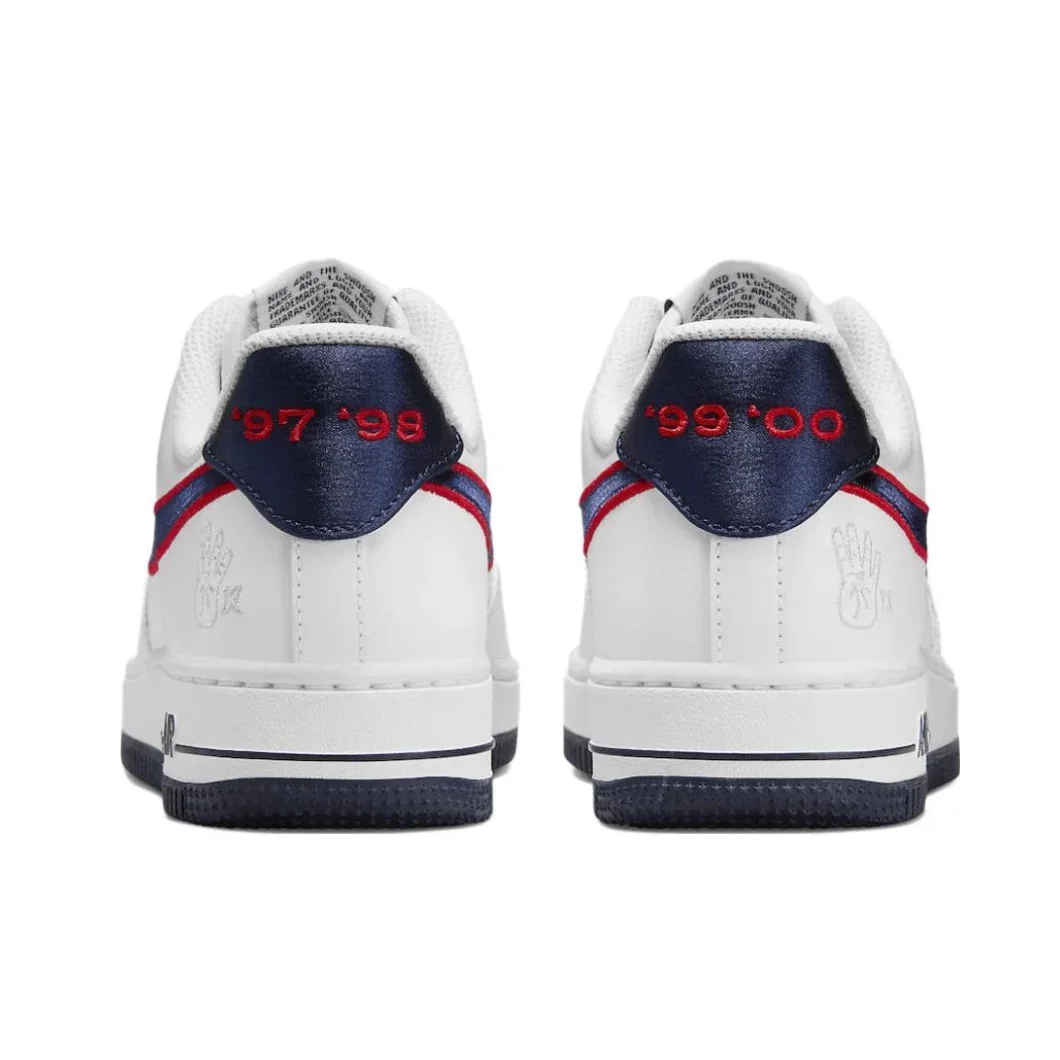 Nike New Air Force 1 07 Low Men's and Women's board Shoes  Comfort Casual Shoes Cushioned and lightweight sneakers Red&White image 5