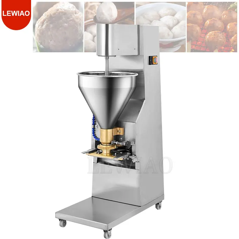 Electric Meatball Forming Making Machine 280 Pcs/Min Stainless Steel 4 Caster Wheels Kitchen Appliance Commercial