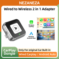 2 in 1 Wireless CarPlay Android Auto Adapter Smart USB Type-C Dongle Auto Connect Plug and Play for iPhone and Android Universal