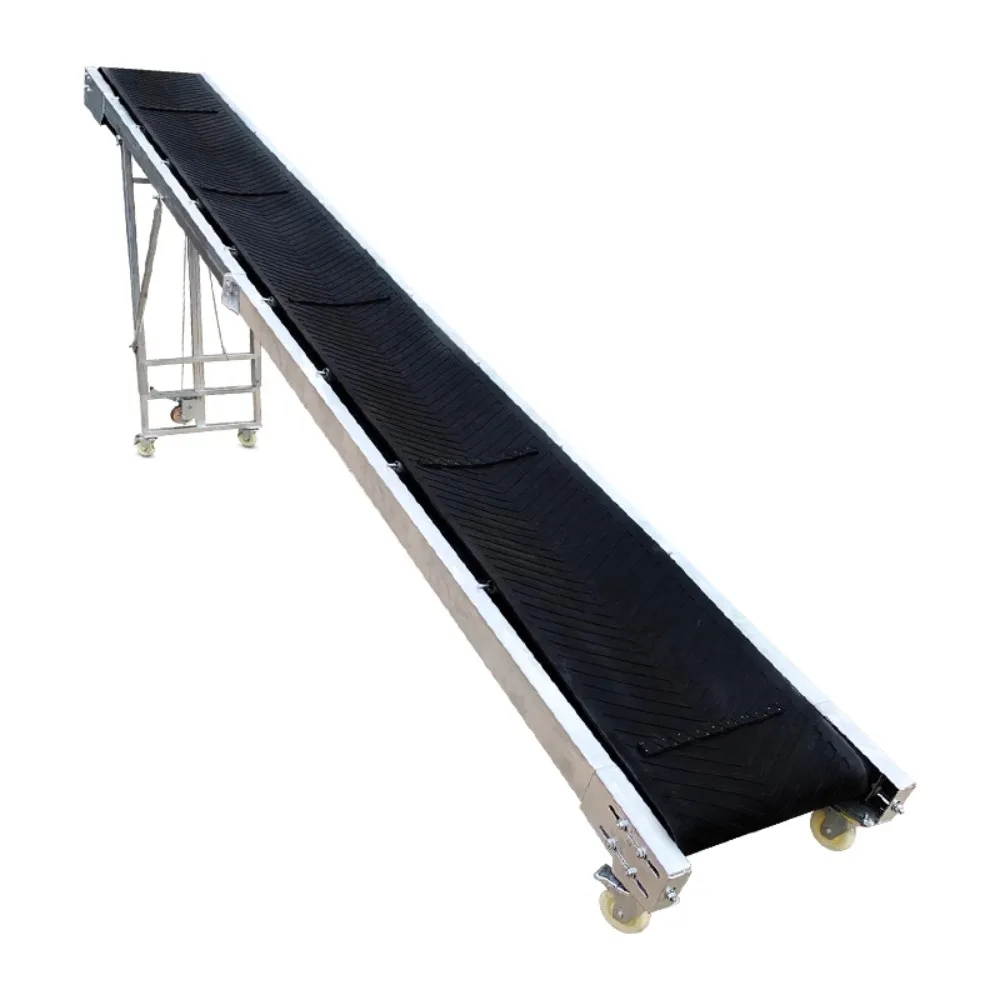 

Small Conveyor belt loading and unloading climbing belt conveyor mobile folding conveyor