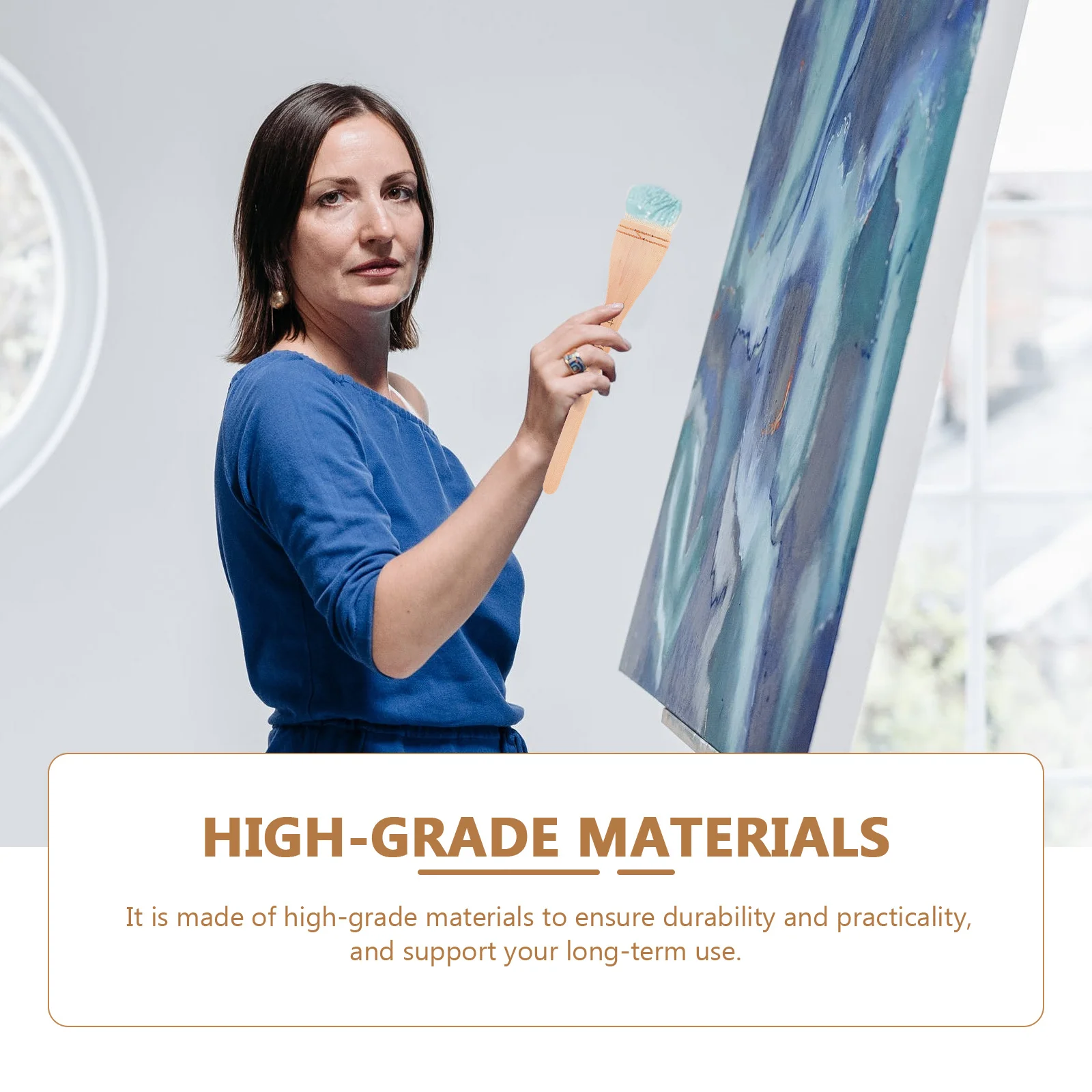 

1Pcs Durable Art Paint Brush Wooden Handle Suitable for Various Hobbies Crafts DIY Projects Professional Gift Idea