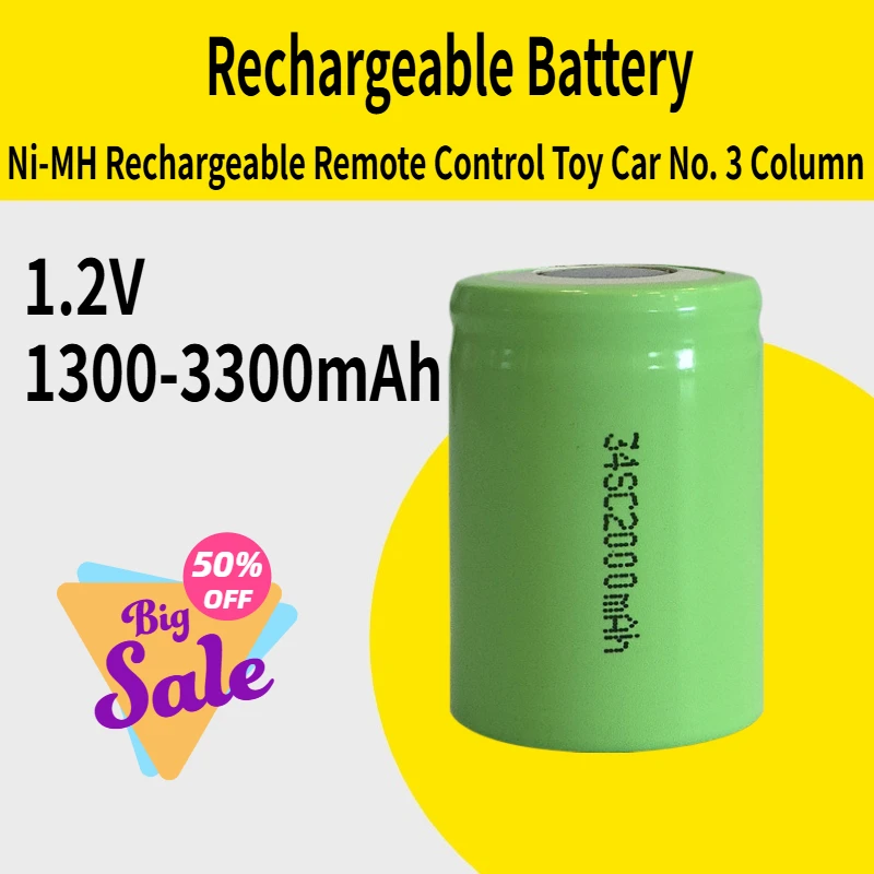 

1.2V 1300-3300mAh Ni-MH Rechargeable Remote Control Toy Car No. 3 Column Rechargeable Battery Led Fire Emergency Light