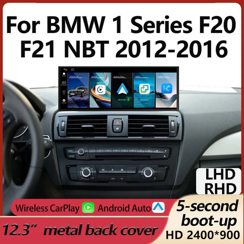 

Обновление 2400*900p для BMW 1 серии F20 F21 NBT 2012-2016 Автомобильный мультимедийный плеер HD-экран Беспроводной Carplay Android Auto CAR PLAY