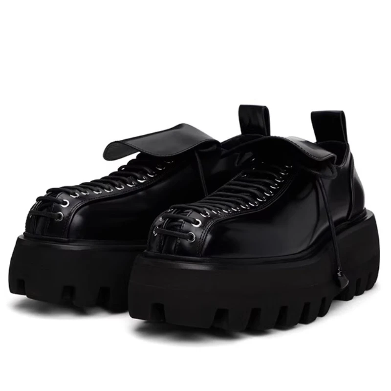 

Genuine Leather England Wide Version Derby Shoes for Men's Dress Shoes Commuting Comfortable Breathable Casual Tooling Shoe Male