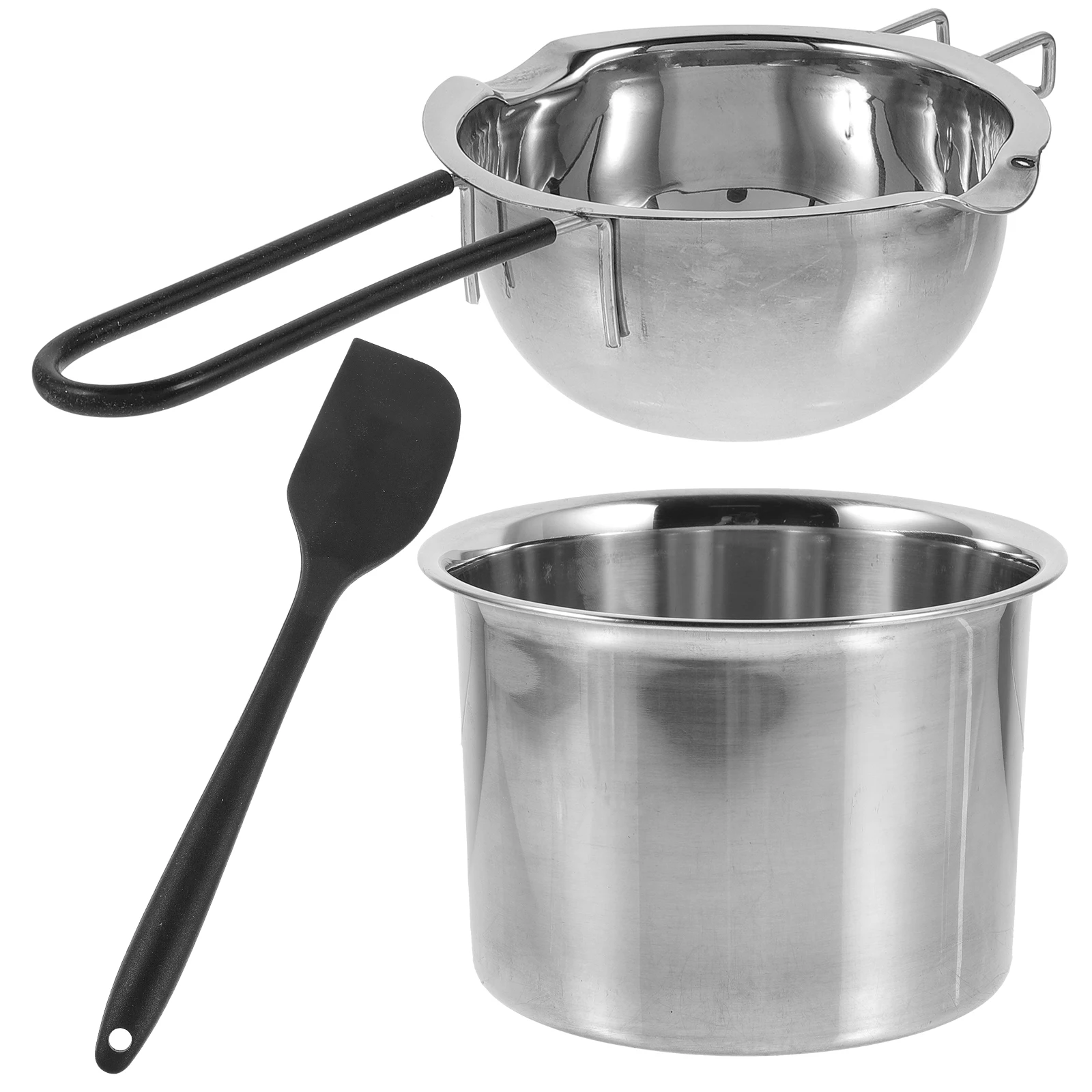 

1 set 304 Stainless Melting Pot Set 400ml Double Boiler Chocolate Double Boiler Pot Set Cheese Wax Tools Lightweight Portable