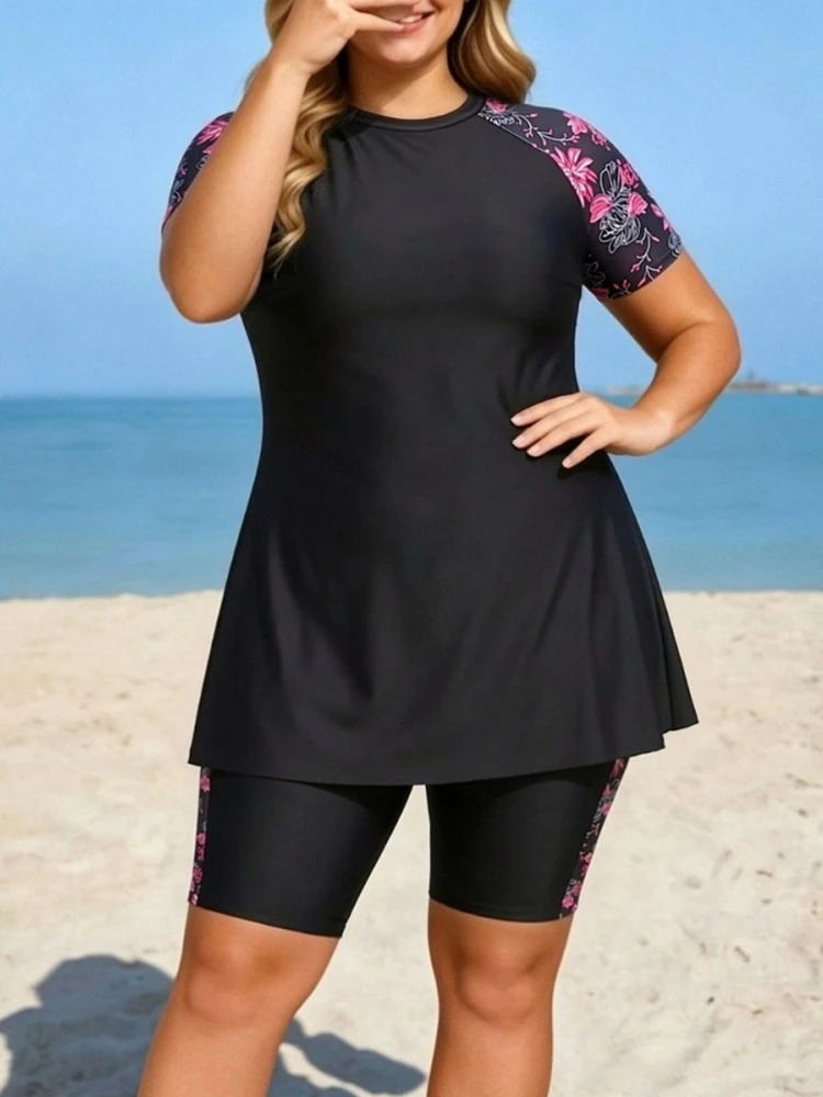 0XL-4XL Plus Size High Waist Bikini Women's Push Up Large Size Swimsuit Summer Mujer Big Size Tummy Control Swimwear Bikini Sets