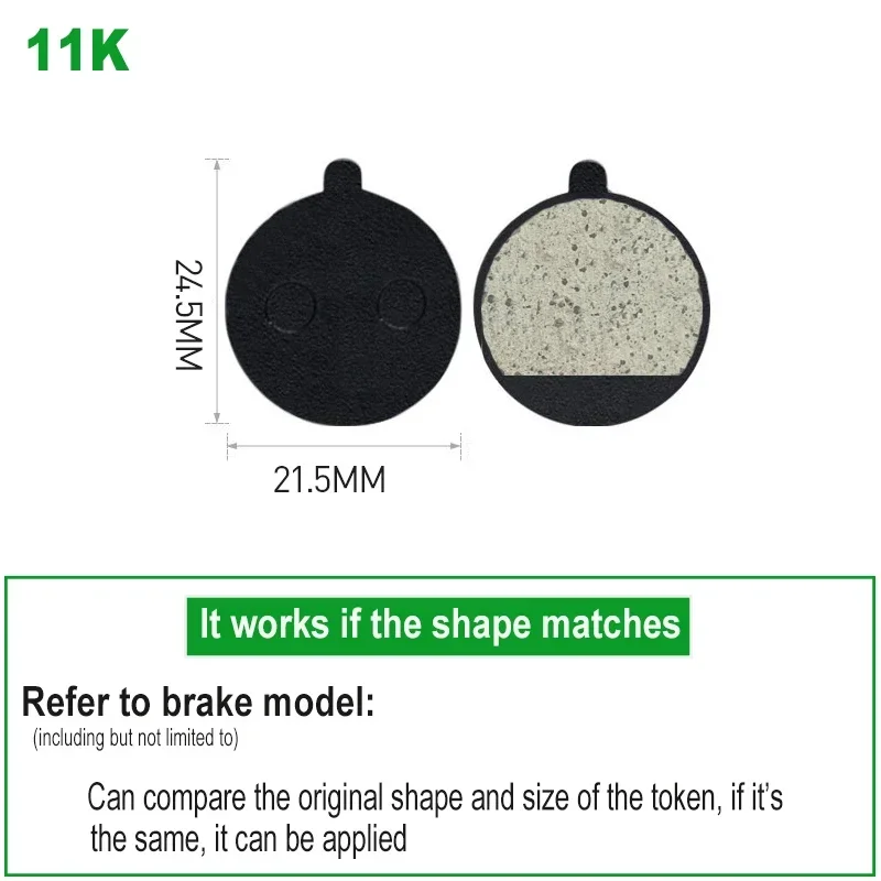 8/10/20Pairs Cycling Organic Resin Disc Brake Pads for KUGOO M4 PRO Electric Scooter Better Heat Repair Dissipation Brake Pad