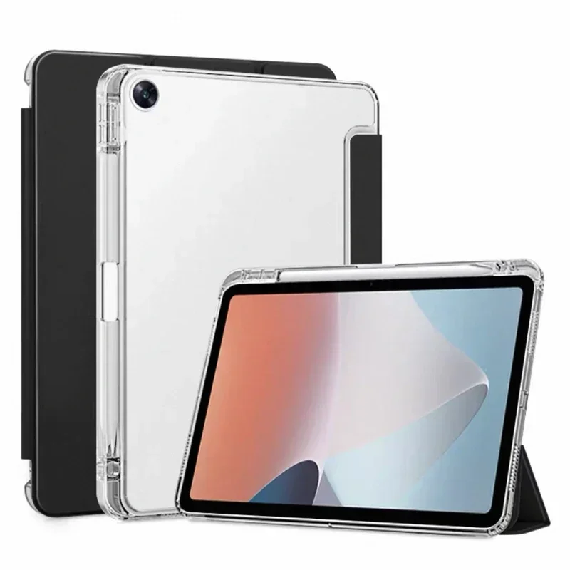 For OPPO Pad Air Case 10.36 inch Trifold PU Leaher Soft Back Stand Tablet Funda For OPPO Pad Air 10.36 Case with Pencil Holder