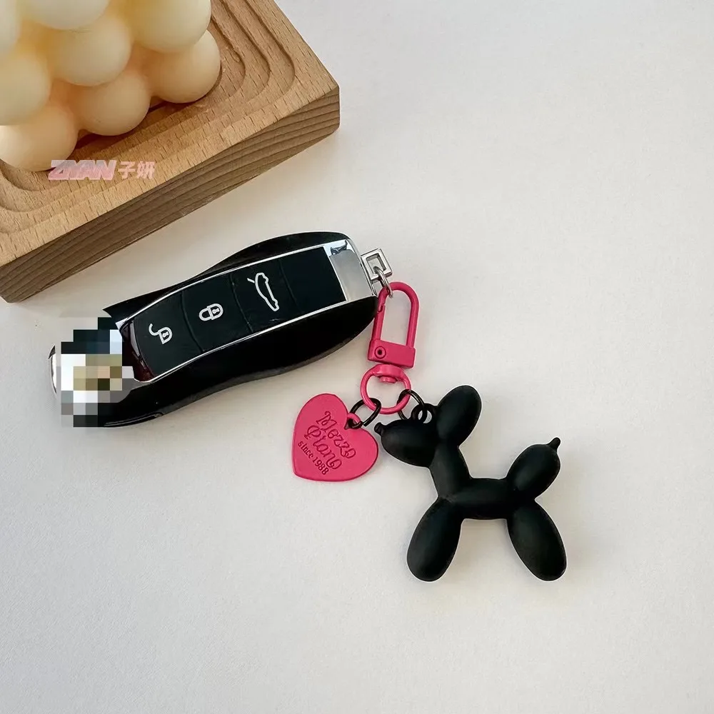 Cute Balloon Dog Bag Charm Handbag Pendant Keychain Women's Exquisite Internet-famous Bead Bag Accessories High-Grade Pendant