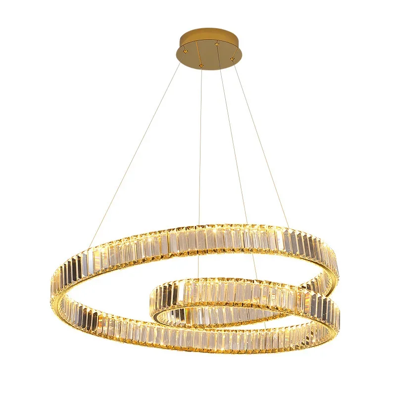 

Postmodern personality light luxury crystal chandelier simple creative living room dining room bedroom light