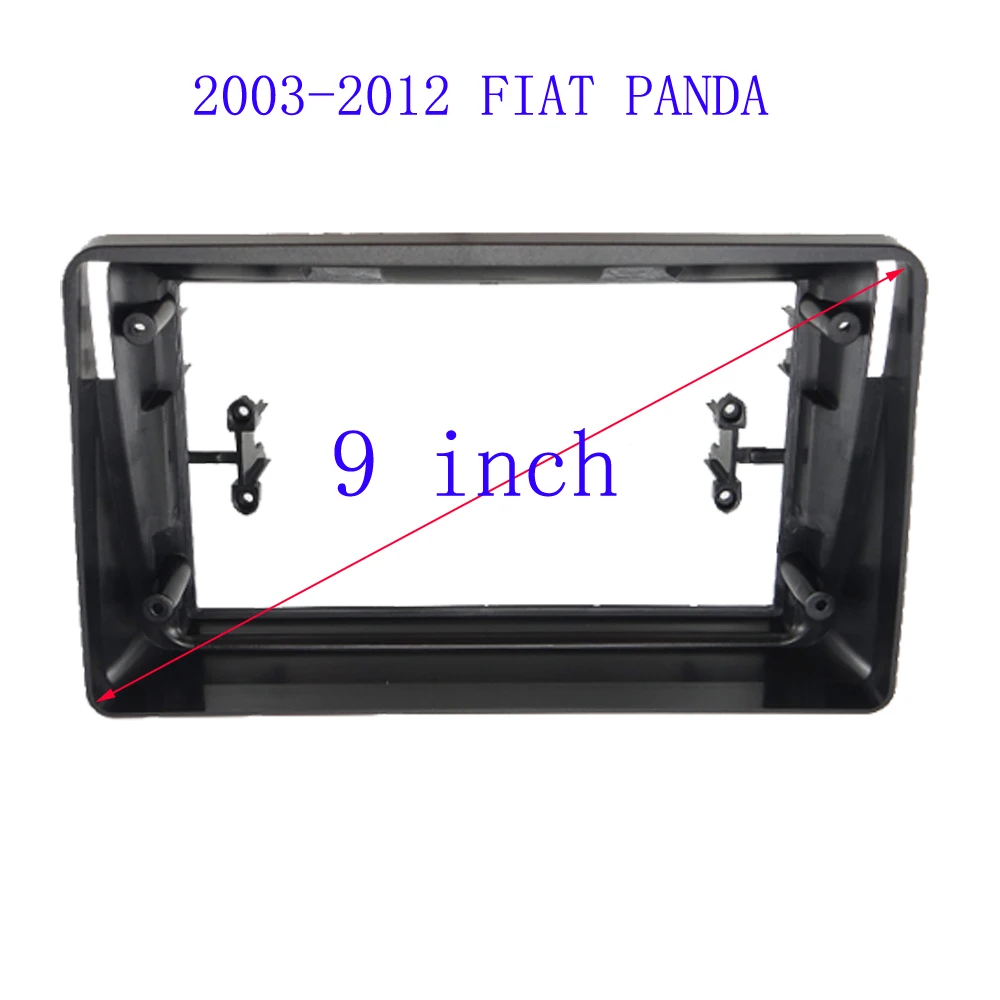 

Car Radio Frame Fascias For Fiat Panda 2003-2012 9 inch 2DIN Stereo Panel Harness Wire Power Cable Adapter Canbus Decoder