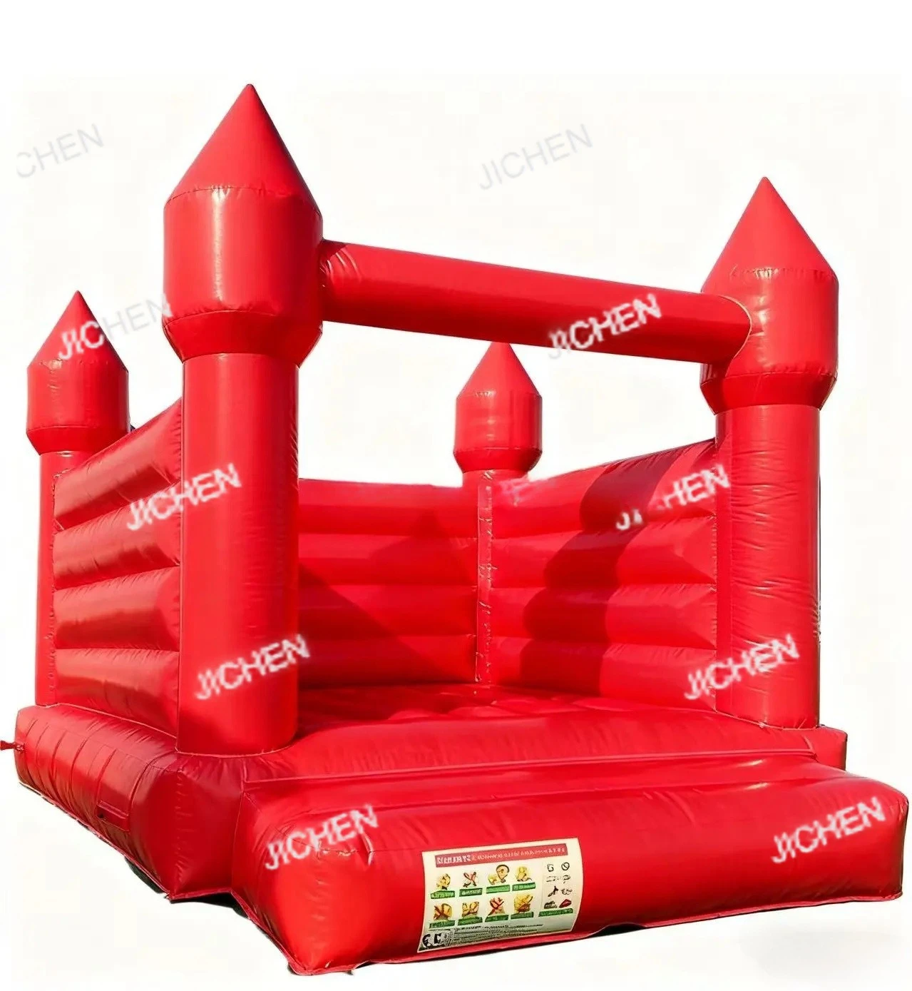 

Надувной батут-замок красного цвета, 10х10 футов, для вечеринок, свадеб, использования в помещении, игровая площадка