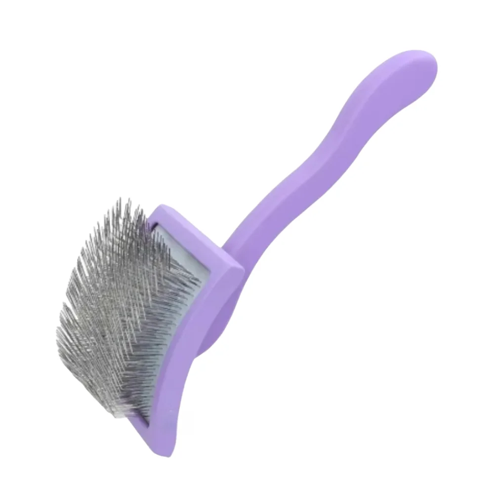 

Pet Hair Knots Remover Brush Large Knots Remover Pet Slicker Brush Solid Color Dog Extra Long Pins Grooming Brush for Dogs Cats