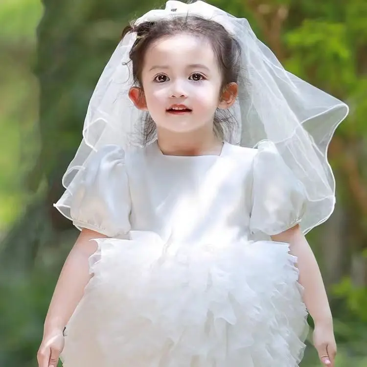 

Infant Baby Girls Christening Dress White Lace Birthday Party Gown Princess Wedding Baptism Ceremony Christmas Tulle Cake Dress