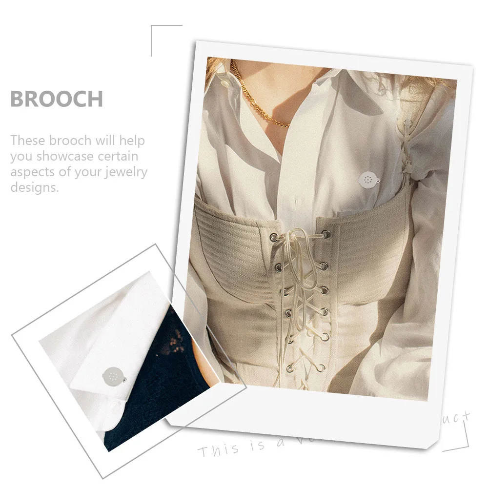 

10Pcs Brooch Base Copper DIY Brooch Accessories Tray Jewelry Making Craft Safety Pin Breastpin Ornament Breastpin Blank Tray