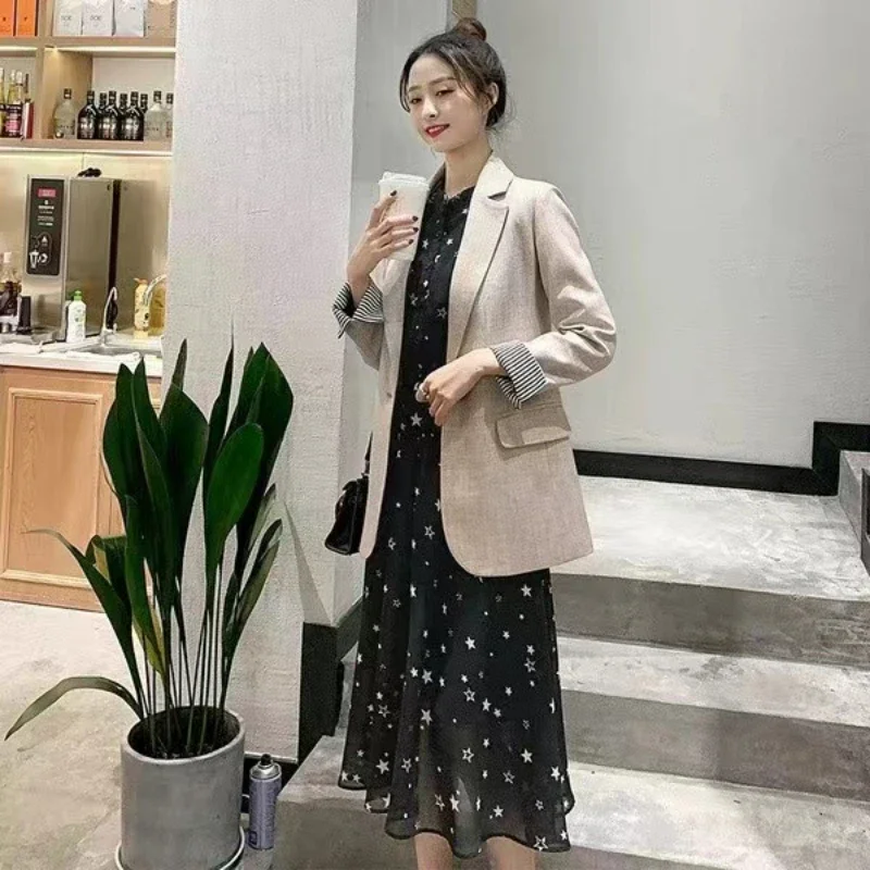 

Ladies Long Sleeve Korean Fashion Casual Suit Jacket New Business Suit Women Work Office Suit Jacket Women Coat Women Jacket