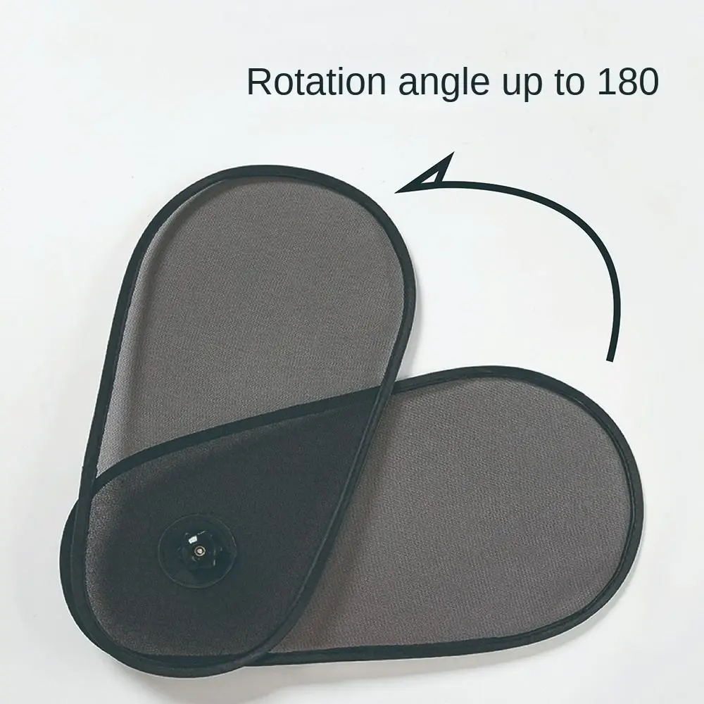 Rotatable Car Side Window Sunshade Suction Cup Type Folding Car Sunshade Curtain Heat Insulation Universal Black Sun Visor