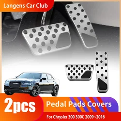For Chrysler 300 300C 2009~2016 Stainless Steel Non-slip Pedals No Drilling Brake Rest Accelerator Tray Part Accessories.